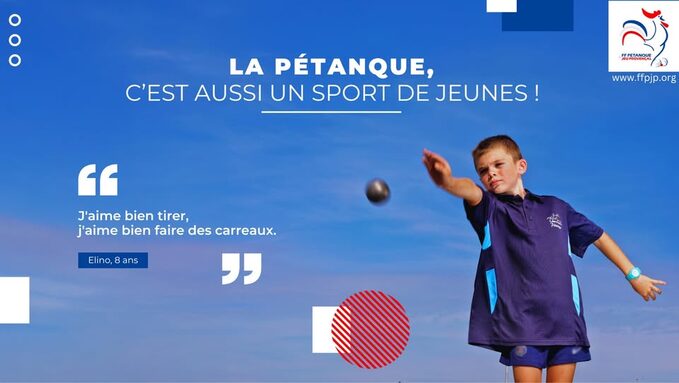 La pétanque, c'est aussi un sport de jeunes !